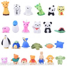 Buytra 25 Pack Cute Fun Animal Erasers for Kids Mini Puzzle Erasers Pull Apart Erasers for Party Favors School Classroom Prizes Treasure Box Carnival 25 Pack Animal Erasers B07K1TH925